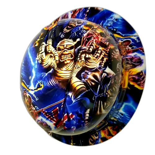 Full brim hard hat hydro-dipped Iron Maiden Eddie Colage - Image 5