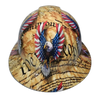 We the People Eagles Constitution Custom Hydro Dipped Full Brim Hard Hat - Front View