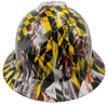 Maryland State Flag Custom Hydro Dipped Full Brim Hard Hat - Front View