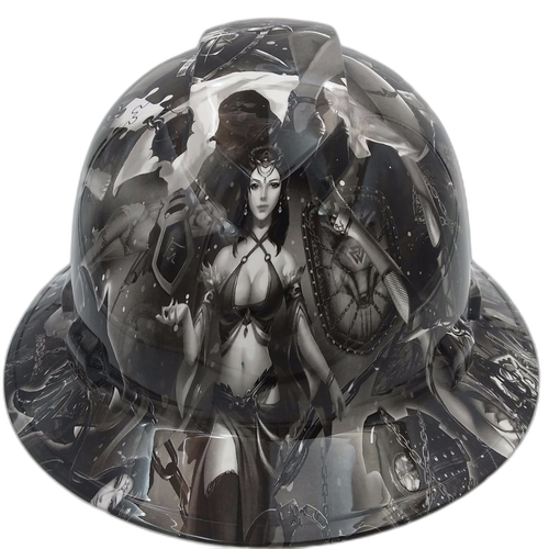 Full brim hard hat hydro-dipped , Fantasy Girls Super - Image 1