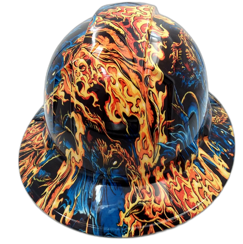 Hard hat full brim hydro-dipped , Ice Skull Battle Royal - Image 4