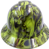 Hear no See no Skulls Custom Hydro Dipped Full Brim Hard Hat - Front View