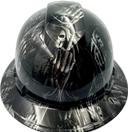 Hard hat hydro-dipped , full brim ,Ftw Grim Reaper up Yours - Image 1