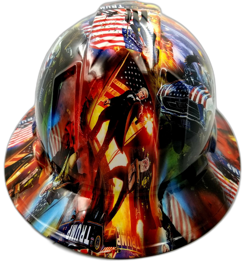 Hard hat full brim hydro-dipped Donald Trump Maga price - Image 6