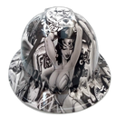 Full brim hard hat hydro-dipped , Sexy White Bad Bones - Image 1