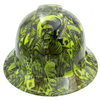 Dealers Choice Lime Custom Hydro Dipped Full Brim Hard Hat - Front View