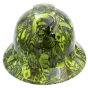 Full brim hard hat hydro-dipped , Dealers Choice Lime - Image 1