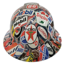 Full brim hard hat hydro-dipped Full Color Oil And Gas Signs - Image 1