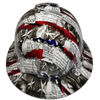 Eagle Bill of Rights Custom Hydro Dipped Full Brim Hard Hat - Front View