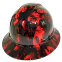 Full brim hard hat hydro-dipped, Candy Radioactive Red Bandito Girls - Image 3