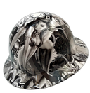 Full brim hard hat hydro-dipped , Sexy White Bad Bones - Image 3