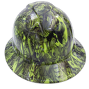 Full brim hard hat hydro-dipped , Dealers Choice Lime - Image 4