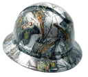Classic Western Gunslinger Art Custom Hydro Dipped Full Brim Hard Hat - Left Side View