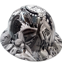 Full brim hard hat hydro-dipped , Sexy White Bad Bones - Image 2