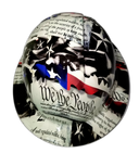 Liberty Eagle In Your Face Custom Hydro Dipped Full Brim Hard Hat - Top View