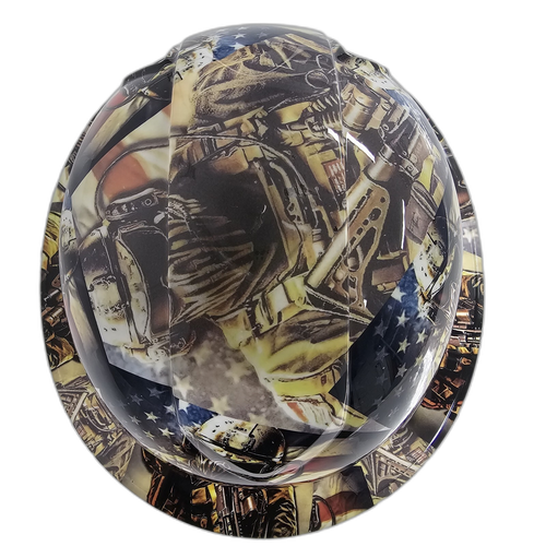 Full brim hard hat hydro-dipped in American Soldier Usa Exclusive Here - Image 5