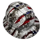 Eagle Bill of Rights Custom Hydro Dipped Full Brim Hard Hat - Back View