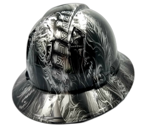 Hard hat hydro-dipped , full brim , Iron Maiden Eddie - Image 4