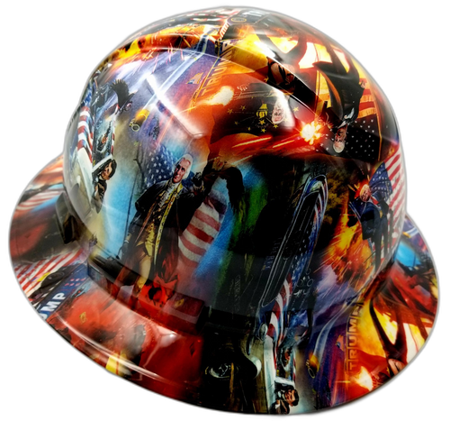 Hard hat full brim hydro-dipped Donald Trump Maga price - Image 4