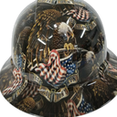 Full brim hard hat hydro-dipped American Eagle These Colors Don'T Run - Image 2