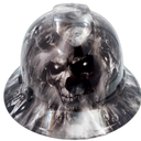Hades Dark Art Custom Hydro Dipped Full Brim Hard Hat - Front View