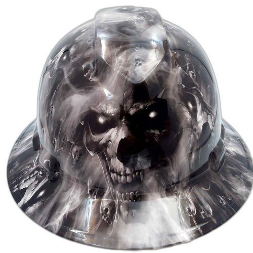 Hard hat hydro-dipped , full brim,hell Have no Mercy Hades - Image 1