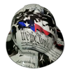 Liberty Eagle In Your Face Custom Hydro Dipped Full Brim Hard Hat - Front View