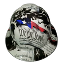 Liberty Eagle In Your Face Custom Hydro Dipped Full Brim Hard Hat - Front View