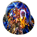 Full brim hard hat hydro-dipped Iron Maiden Eddie Colage - Image 7