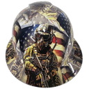 Full brim hard hat hydro-dipped in American Soldier Usa Exclusive Here - Image 1