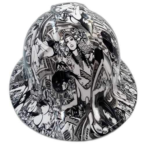 Hard hat full brim hydro-dipped , Hustler Girls Super - Image 4
