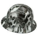 Melting Skulls Custom Hydro Dipped Full Brim Hard Hat - Right Side View
