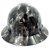 Tattoo Art Hi Def Custom Hydro Dipped Full Brim Hard Hat - Front View