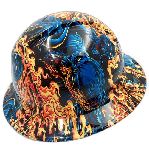 Hard hat full brim hydro-dipped , Ice Skull Battle Royal - Image 2