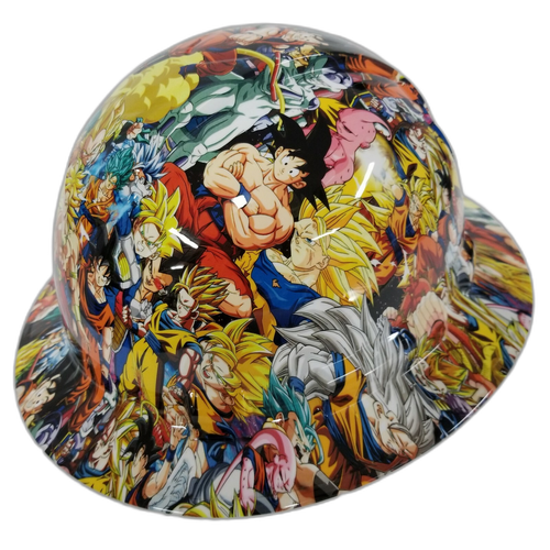 Customized pyramex full brim Dragon Ball Adult hydro dipped hard hat - Image 3