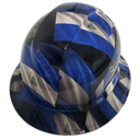 Nicaragua Country Flag Custom Hydro Dipped Full Brim Hard Hat - Top View