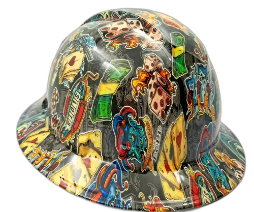 Full brim hard hat hydro-dipped , Wicked Gambler - Image 2