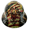 Oil Rig Outlaw Roughneck Custom Hydro Dipped Full Brim Hard Hat - Front View