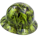 Hear no See no Skulls Custom Hydro Dipped Full Brim Hard Hat - Right Side View
