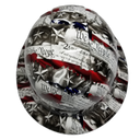 Eagle Bill of Rights Custom Hydro Dipped Full Brim Hard Hat - Top View