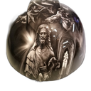 Full brim hard hat hydro-dipped Jesus With Angels Premium Edition - Image 2