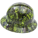 Full brim hard hat hydro-dipped , Dealers Choice Lime - Image 3