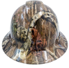 Break up Infinity Camo Custom Hydro Dipped Full Brim Hard Hat - Front View