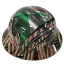 Mexican Roots/American Pride Custom Hydro Dipped Full Brim Hard Hat - Right Side View