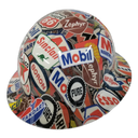 Full brim hard hat hydro-dipped Full Color Oil And Gas Signs - Image 3