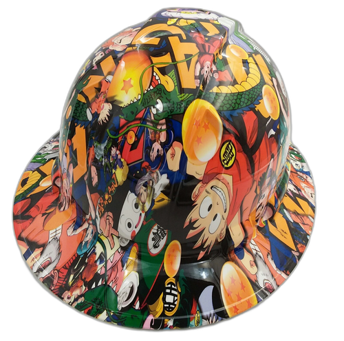 Full brim hard hat hydro-dipped , Dragon Ball z Pyramex - Image 4