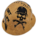 Full brim hard hat hydro-dipped in Dirt Life Dirt Paying The Bills - Image 3