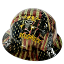 Oil Rig Outlaw Roughneck Custom Hydro Dipped Full Brim Hard Hat - Left Side View
