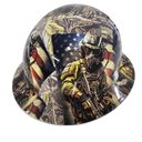 Full brim hard hat hydro-dipped in American Soldier Usa Exclusive Here - Image 4