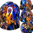 Full brim hard hat hydro-dipped Iron Maiden Eddie Colage - Image 8